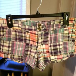 American Eagle patchwork shorts
